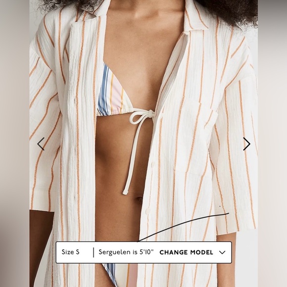 BRAND NEW Madewell Lightestspun Cover-Up Maxi Shirtdress. Never before worn. NWT - Picture 5 of 7